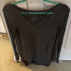 American Eagle Webbed front top